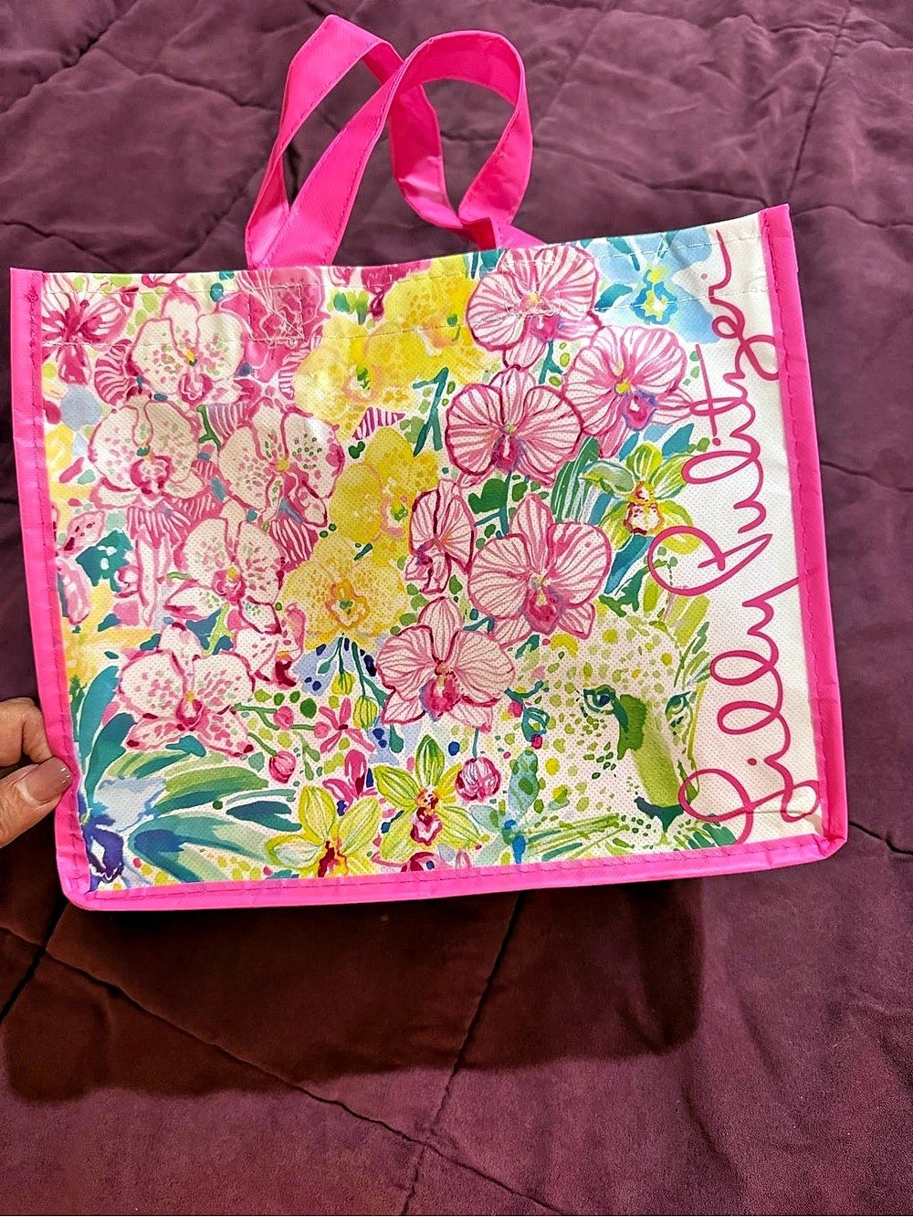 Lilly Pulitzer Market Shopper Tote Floral Pink & Multicolor